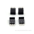 Encabezado de pin de 2.54 mm solo fila recta 3p